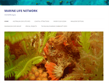 Tablet Screenshot of marinelife.org.au